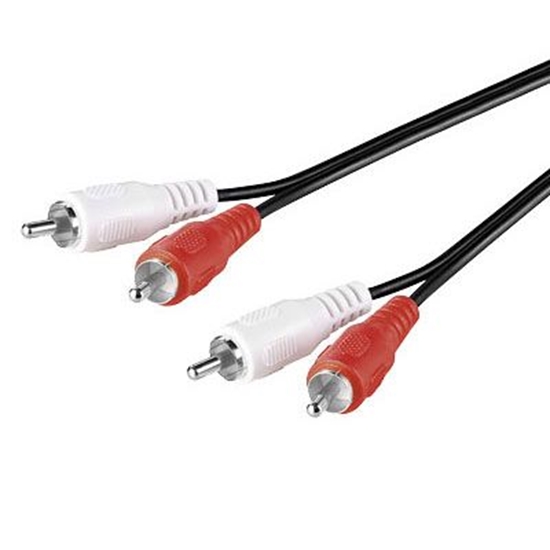 Picture of Kabelis Sbox 2XRCA to 2XRCA M/M 1.5m RCA-101