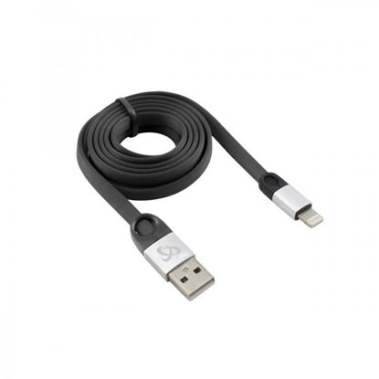 Attēls no Kabelis Sbox USB 2.0-8-Pin/2.4A black/silver