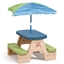 Attēls no Keturvietis pikniko stalas su skėčiu Step2
