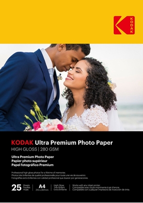 Picture of Kodak Ultra Prem Photo 280g 10.4 Glossy A4x25