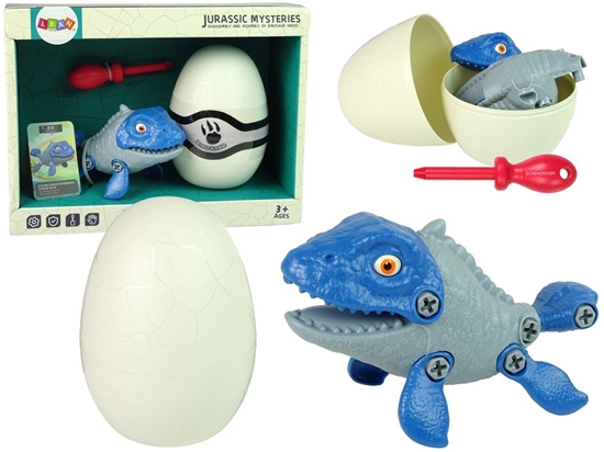 Picture of Konstruktorius - dinozauras su kiaušiniu, mėlynas