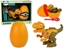 Изображение Konstruktorius - dinozauras su kiaušiniu, oranžinis