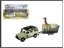 Picture of Land Rover automobilis su priekaba ir žirafa