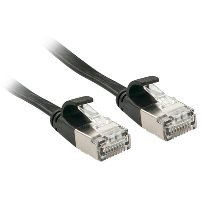 Picture of Lindy 47481 networking cable Black 1 m Cat6a U/FTP (STP)