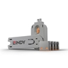 Picture of Lindy USB Port Locks 4xORANGE+Key