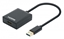 Picture of Manhattan USB-A to HDMI Cable, 1080p@60Hz, Converts USB 3.2 Gen1 (aka USB 3.0) signal to HDMI, 15cm, Black, Male to Female, Three Year Warranty, Retail Box