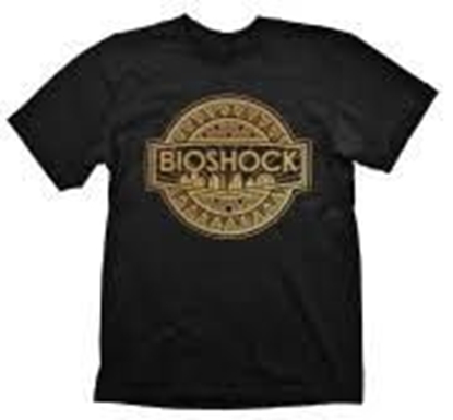 Picture of Marškinėliai Bioshock Golden Logo L, juodi