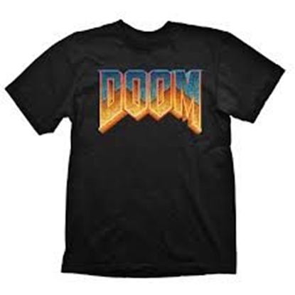 Изображение Marškinėliai Doom Classic Logo M, juodi