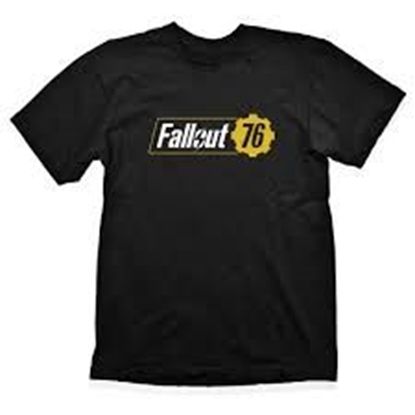 Attēls no Marškinėliai Fallout 76 Logo L, juodi