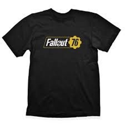 Attēls no Marškinėliai Fallout 76 Logo S, juodi