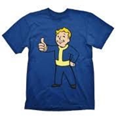Attēls no Marškinėliai Fallout Thumbs Up XL, mėlyni