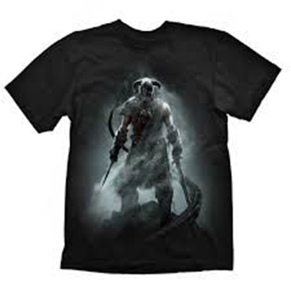 Attēls no Marškinėliai Skyrim Dragonborn XL, juodi