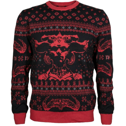 Изображение Megztinis Jinx Diablo IV - Lilith Ugly Holiday Sweater, Black, XL