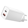 Picture of Lādētājs Baseus GaN2 Lite Quick Charger 1 x USB-C + 1 x USB 65W White