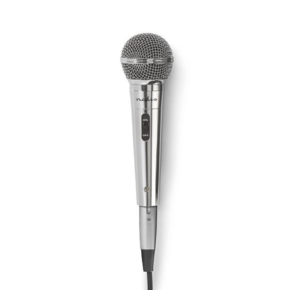 Attēls no Mikrofons Nedis Wired Microphone Cardioid Silver 5m