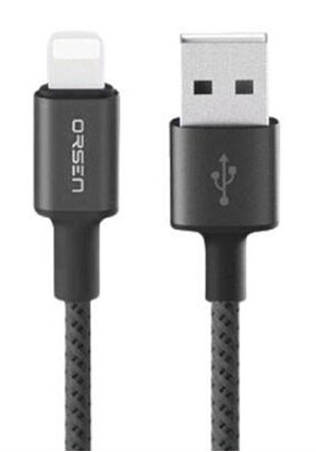 Attēls no Orsen S9M USB A and Micro 2.1A 1m black