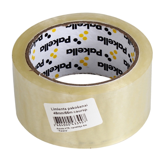 Изображение Pakošanas līmlenta 48mm*66m, caurspīdīga,akrila