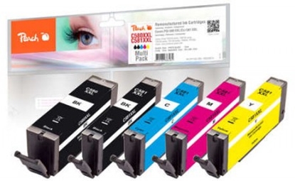 Picture of Peach PI100-396 ink cartridge 5 pc(s) Compatible Extra (Super) High Yield Black, Cyan, Magenta, Photo black, Yellow