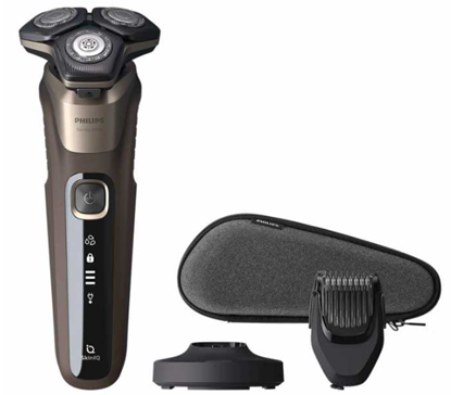 Picture of Philips SHAVER Series 5000 S5886/38 men's shaver Rotation shaver Trimmer Black, Brown