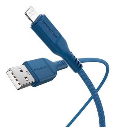 Picture of Premium kabelis USB Type-A - Lightning, PD30W (mėlynas, 1.1m)