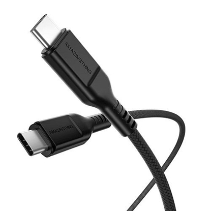Picture of Premium kabelis USB-C - USB-C, PD140W (juodas, 1.8m)