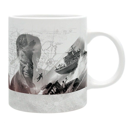 Picture of Puodelis UNCHARTED 4 - NATHAN DRAKE IN WHITE MAP 320ml (ABYMUG244)
