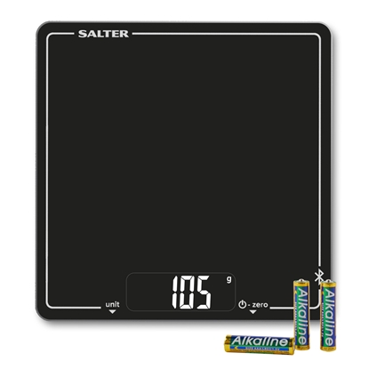 Attēls no Salter 1193 BKDRUP Connected Electronic Kitchen Scale - Black