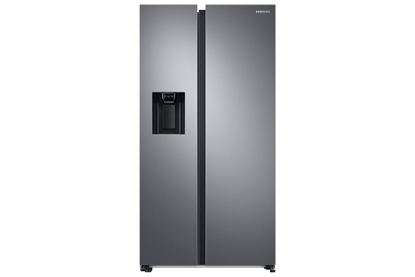 Picture of Samsung RS68A8840S9/EU side-by-side refrigerator Freestanding 609 L Brushed steel, Silver
