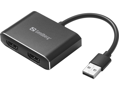 Attēls no Adapteris Sandberg 134-35 USB to 2xHDMI Link