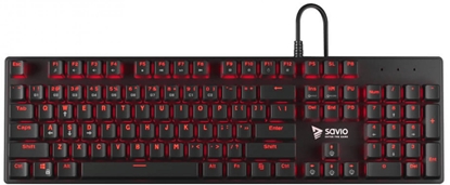 Picture of SAVIO Tempest RX FULL Mechanical Gaming Keyboard / Outemu RED / Backlit / Antighosting