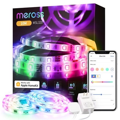 Attēls no Smart Lightstrip|MEROSS|Smart WiFi LED Strip wtih RGB (2*5 meter)|MSL320CHK(EU)-10M