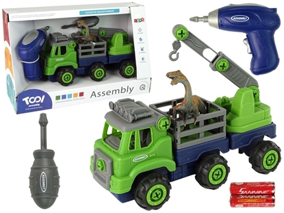 Picture of Sunkvežimis su įrankiais ir dinozauru
