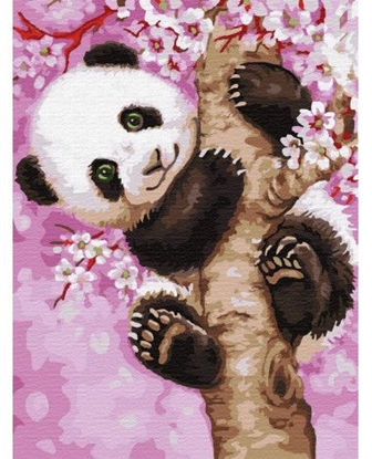Attēls no Tapyba pagal skaičius, Panda 30x50 cm