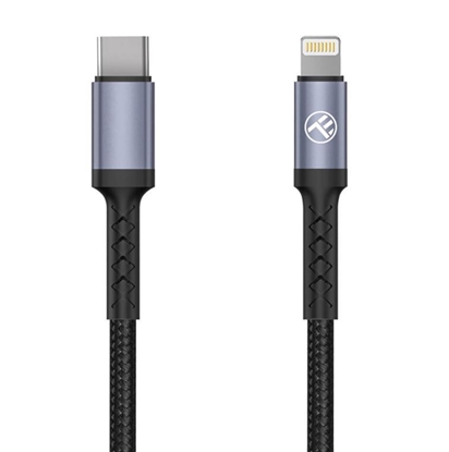 Picture of Tellur Data cable Type-C To Lightning, 2A, PD18W 1m, Nylon black