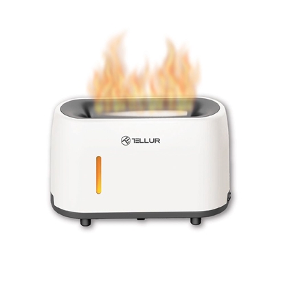 Attēls no Tellur Flame aroma diffuser 240ml, 12 hours, remote control, white