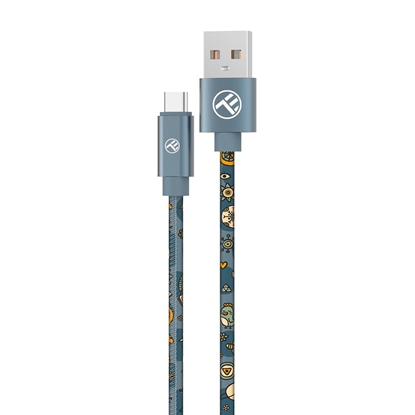 Picture of Tellur Graffiti USB to Type-C cable 3A 1m blue