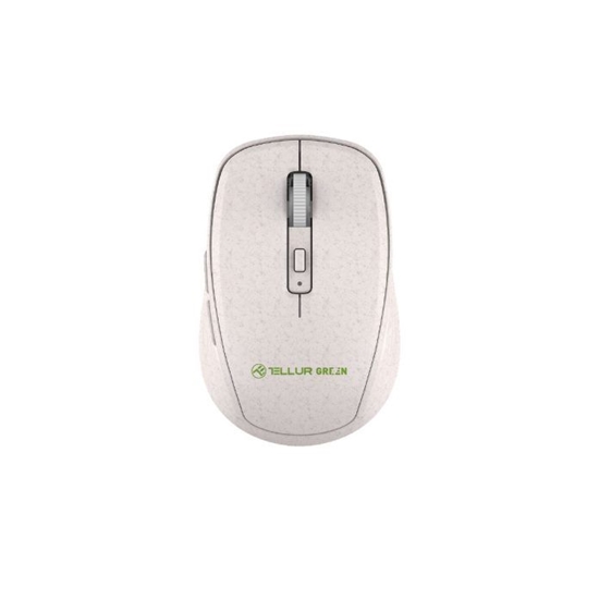 Picture of Tellur Green Wireless Mouse Nano Reciever Creame