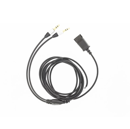 Attēls no Tellur QD to 2 x Jack 3.5mm adapter cable 2.2m black