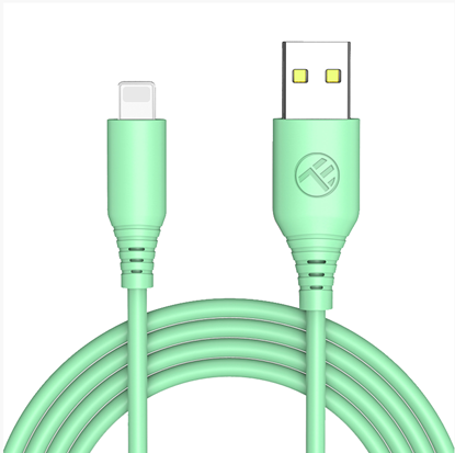 Picture of Tellur Silicone USB to Lightning Cable 3A 1m Green