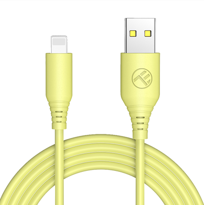 Picture of Tellur Silicone USB to Lightning Cable 3A 1m Yellow