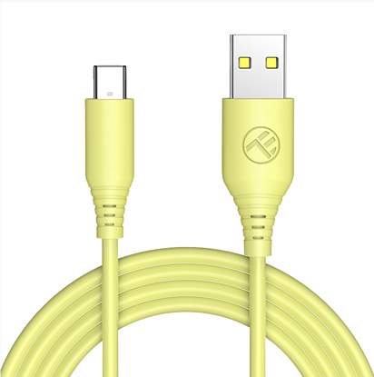 Picture of Tellur Silicone USB to Type-C Cable 3A 1m Yellow