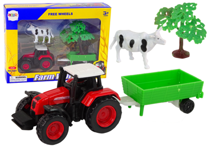 Picture of Traktorius su priekaba ir karve