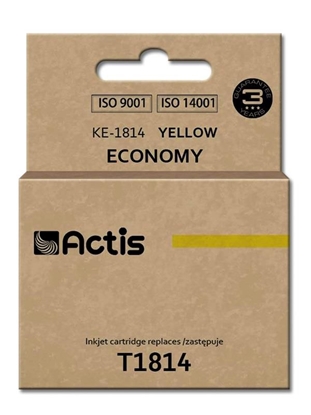 Attēls no Tusz Actis Tusz ACTIS KE-1814 (zamiennik Epson T1814 Standard 15 ml żółty)