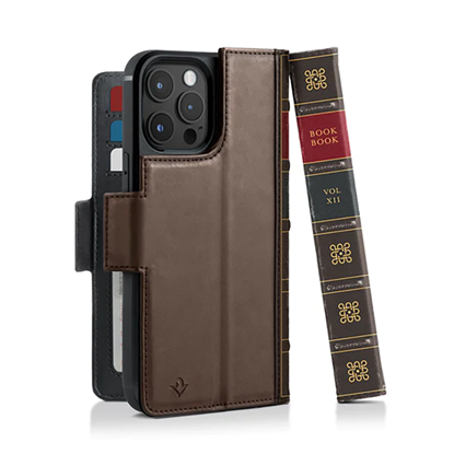 Picture of Twelve South BookBook with MagSafe for iPhone 14 Pro Max - Brown