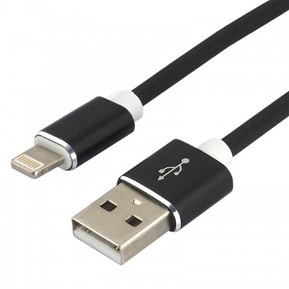 Изображение USB lightning male / USB A male 1.5m everActive CBS-1.5IB fast 2.4A melns