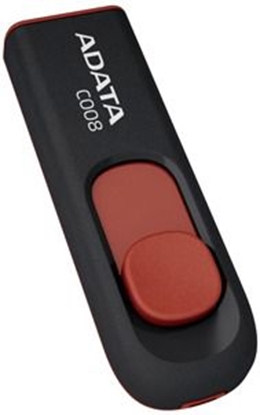 Изображение USB raktas ADATA C008 64GB Black/Red