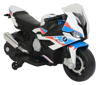 Изображение Vaikiškas elektrinis motociklas - BMW S1000RR, baltas