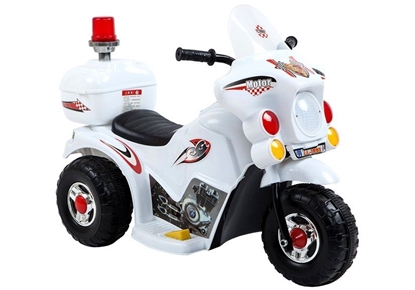 Изображение Vaikiškas elektrinis motociklas, baltas