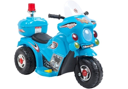 Изображение Vaikiškas elektrinis motociklas, mėlynas