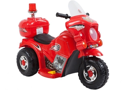 Изображение Vaikiškas elektrinis motociklas, raudonas